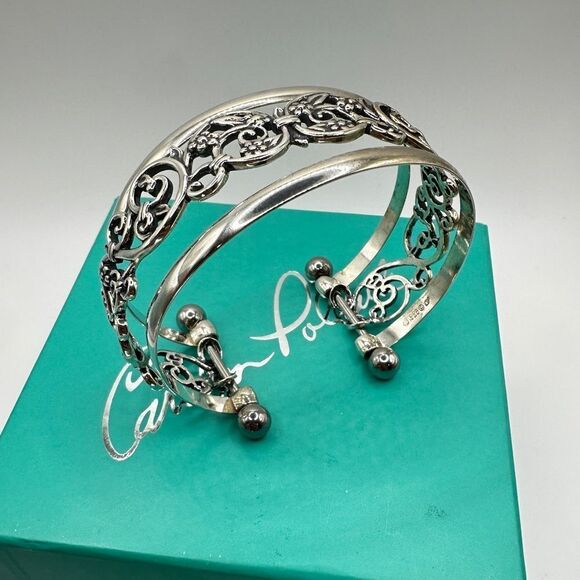 Carolyn Pollack "Changing Seasons" 925 cuff interchangable bracelet! - Picture 1 of 12